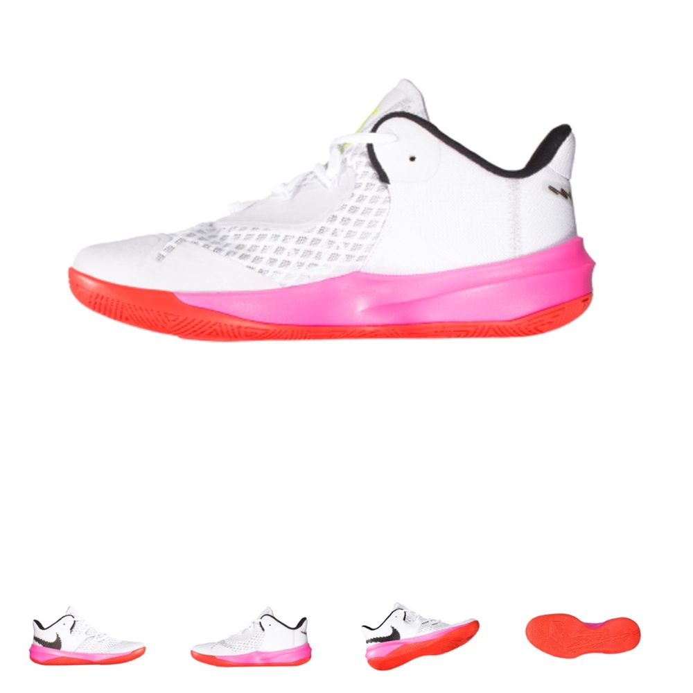 Nike Zoom Hyperspeed Court Se-White/Black/Bright Crimson Court Sneakers